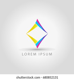 business logo rhombus vector sign
