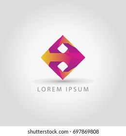 business logo rhombus vector sign