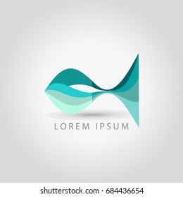 business logo sea fish vector sign