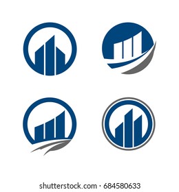 Business logo set template vector
