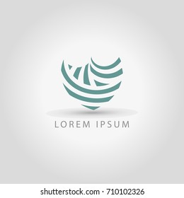 business logo shield vector sign