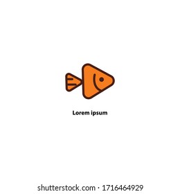 business logo.
simple fish media logo