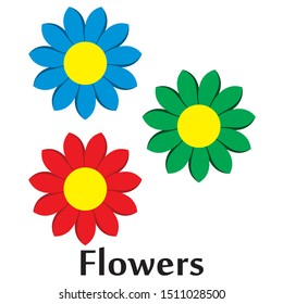 business logo with a simple form. vector illustration of flower