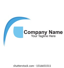 business logo with a simple form. vector illustration