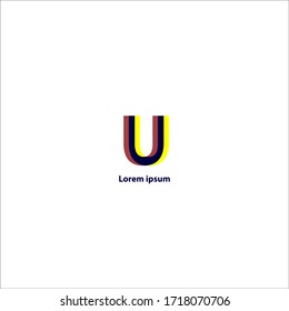 business logo.
simple logo letter U