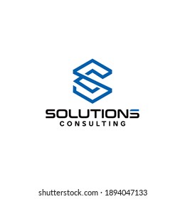 business logo solution with a strong concept