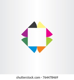 business logo square icon colorful box