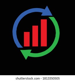 Business logo and statistics design