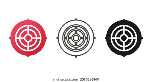 Business logo success target icon