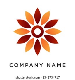 business logo template with geometric circle shape, vector design eps 10 