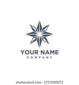 Business logo template with star design
