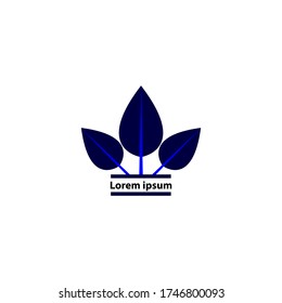 logotipo comercial.
logotipo en forma de tres hojas