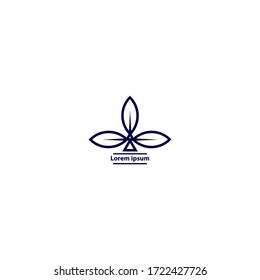 business logo.
three-leaf general logo