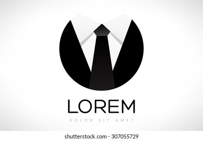 Business logo. Tie vector