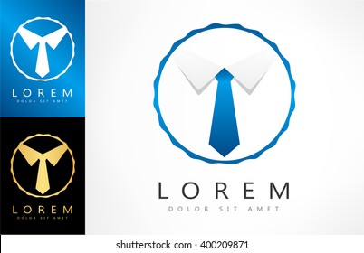 Business Logo. Tie Vector