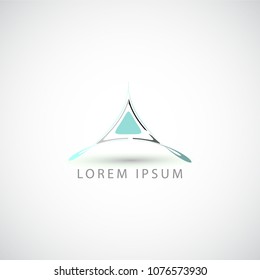 business logo triangle vector sign