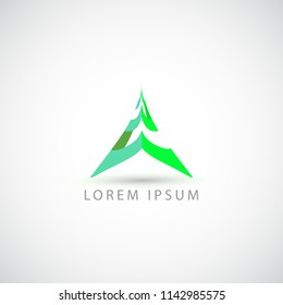 business logo triangle vector sign
