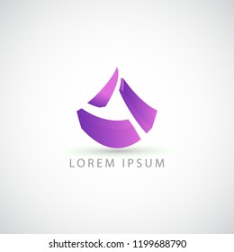 business logo triangle vector sign