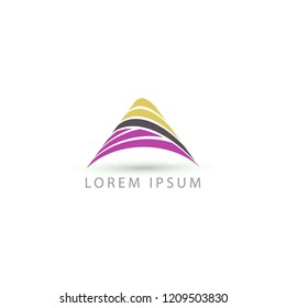 business logo triangle vector sign
