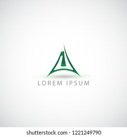 business logo triangle vector sign