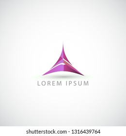 business logo triangle vector sign