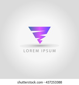 business logo triangle vector sign
