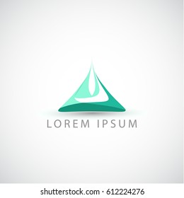 business logo triangle vector sign