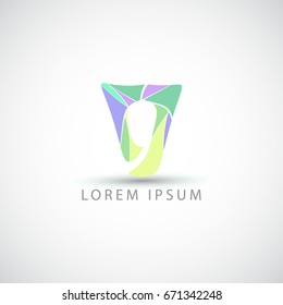 business logo triangle vector sign