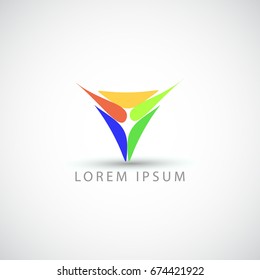 business logo triangle vector sign