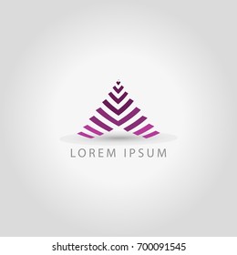 business logo triangle vector sign