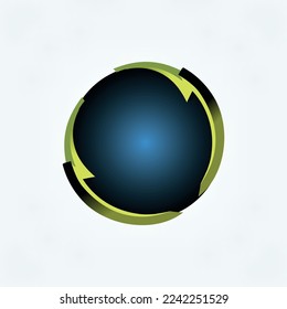 business logo, vector business logo, circle logo with two arrows