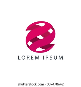 business logo vector circle.purple colors.