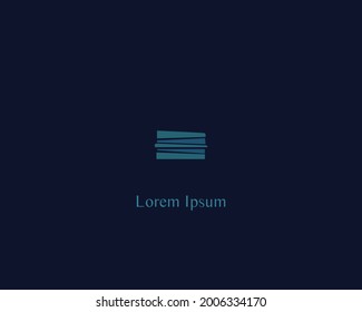 Firmenlogo, Vektorgrafik mit dunklem Hintergrund.