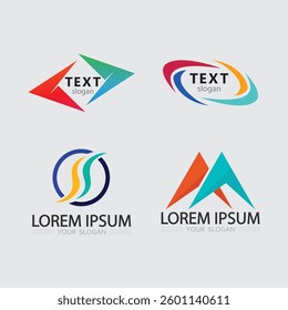 Business logo and vector design icon sign illustration
