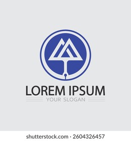 Business logo and vector design icon sign illustration