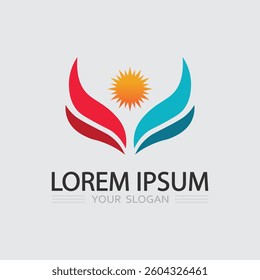 Business logo and vector design icon sign illustration