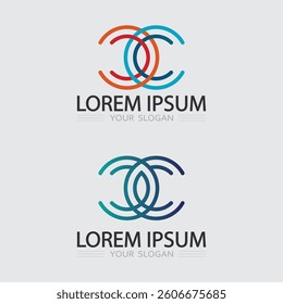 Business logo and vector design icon sign illustration