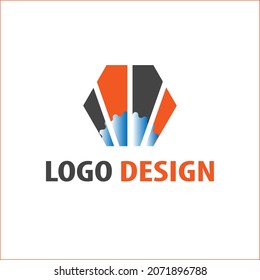 Ilustración de diseño de vectores de logotipo empresarial