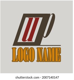 Up business logo vector design. Letters U and P 