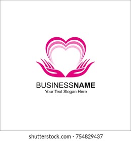 Business Logo, Vector Design Template, Love Illustration