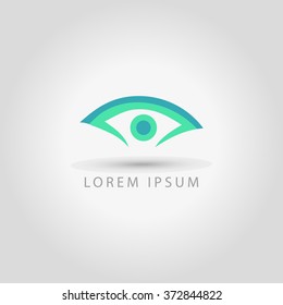 business logo, vector eye sign