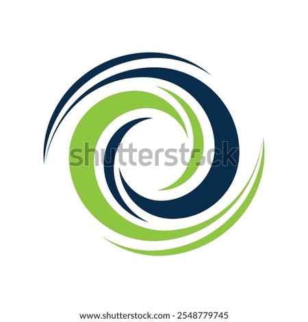 Business logo, vortex, spiral icon vector template
