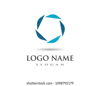 Business logo, vortex, wave and spiral icon vector template