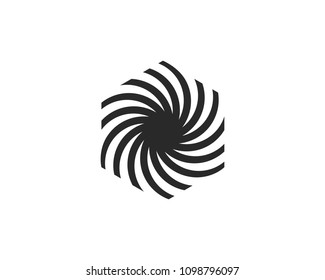 Business logo, vortex, wave and spiral icon vector template