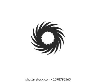 Business logo, vortex, wave and spiral icon vector template