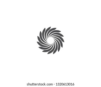 Business logo, vortex, wave and spiral icon
