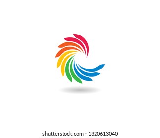 Business logo, vortex, wave and spiral icon