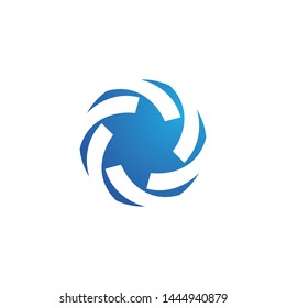 Business logo, vortex, wave and spiral icon vector template
