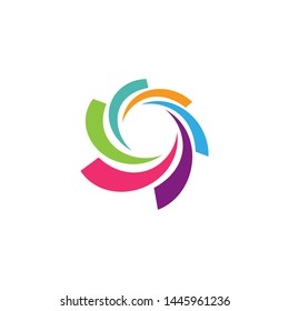 Business logo, vortex, wave and spiral icon vector template