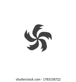Business logo, vortex, wave and spiral icon vector template